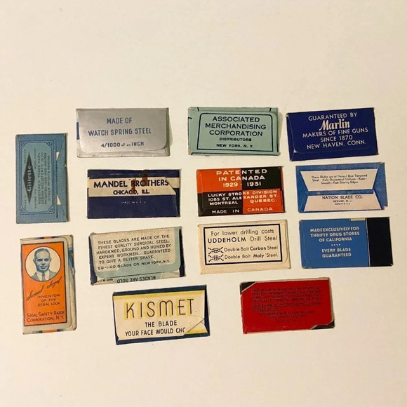 Vintage Mixed Lot of  13 Razor Blades Gillette Marlin Kismet Rio USA Canada - Picture 6 of 10